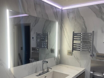 AVEL Mirror TV in Customer’s Bathroom