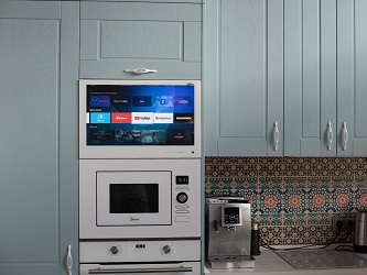 Customer's Kitchen TV