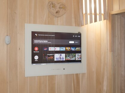 Waterproof TV in Sauna